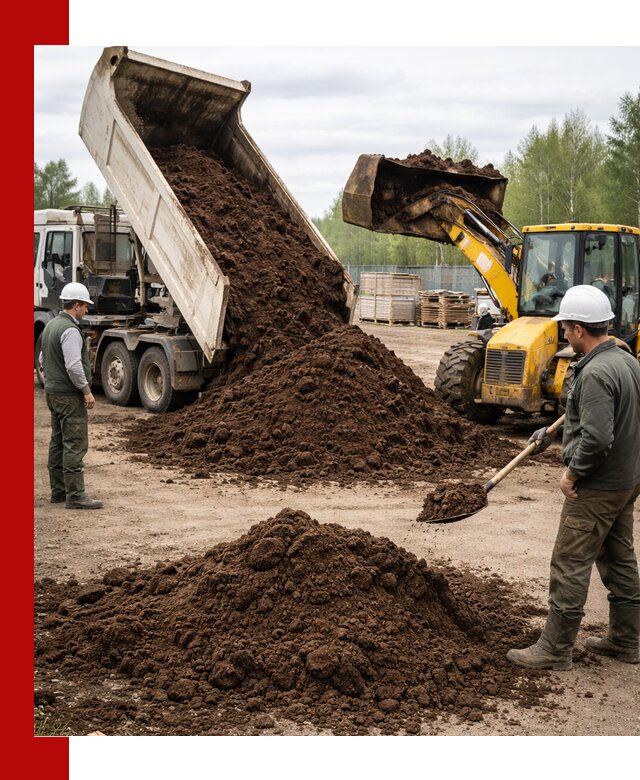 Доставка торфа оптом и в мешках в Екатеринбурге