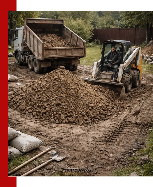 Суглинок для планировки участков в Екатеринбурге с доставкой и выгрузкой