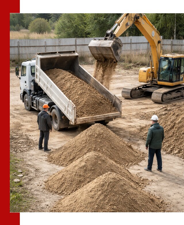 Доставка супеси вагонными и автопартиями в Екатеринбурге