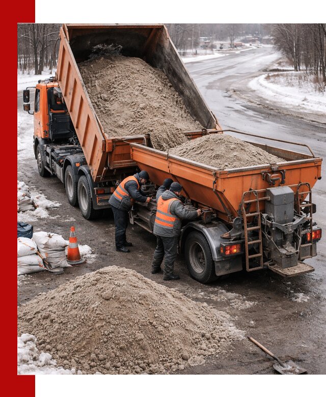 Поставка и вывоз пескосоля в Екатеринбурге оптом и в розницу