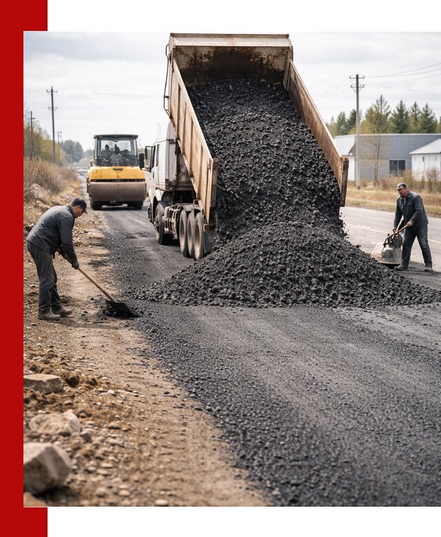 Асфальтовая крошка для дорог в Екатеринбурге — поставка и доставка