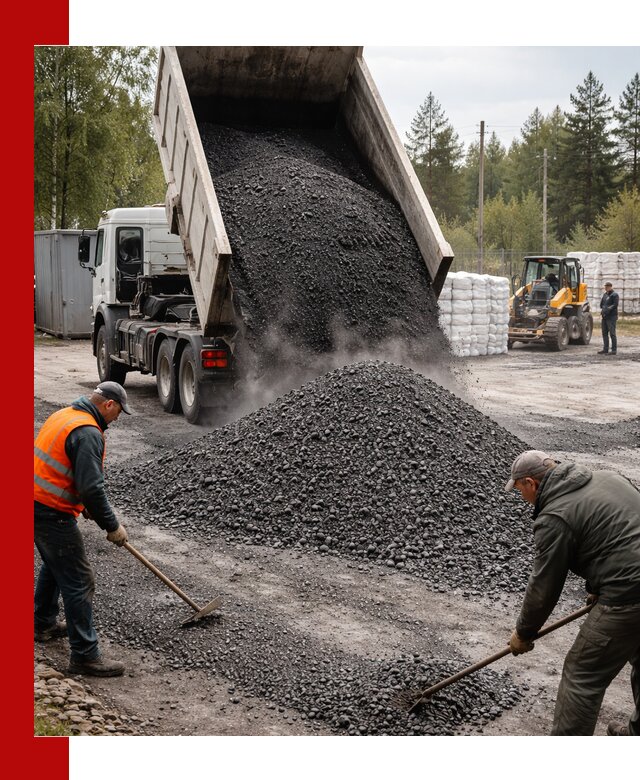 Доставка и продажа асфальтного гранулята в Екатеринбурге