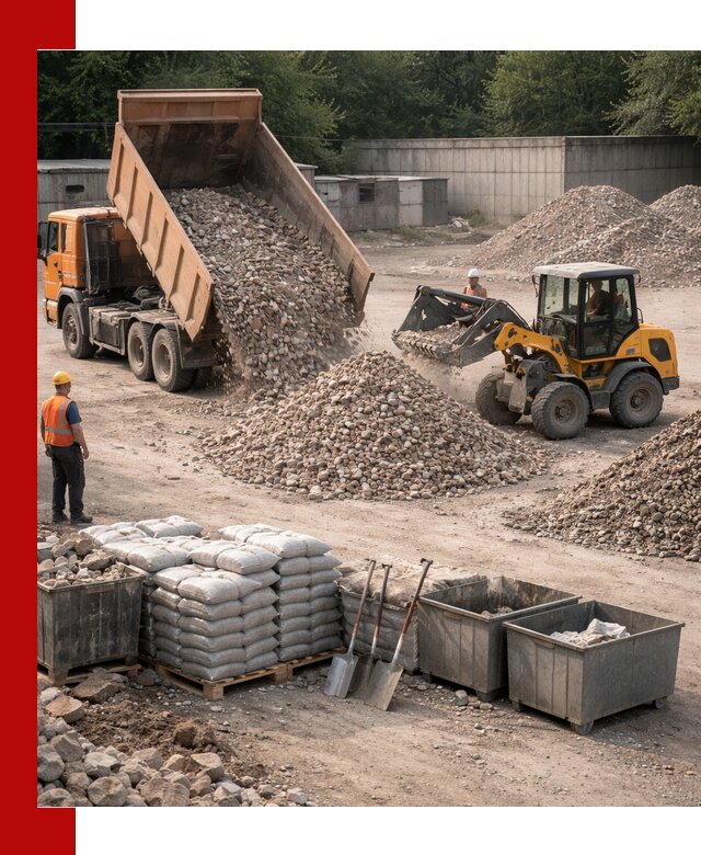 Вторичные материалы для отсыпки в Екатеринбурге — поставка и доставка