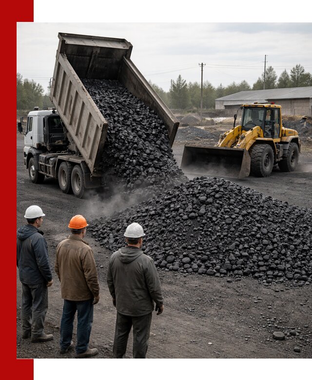 Доставка угля антрацита в Екатеринбурге с самосвалами и погрузкой