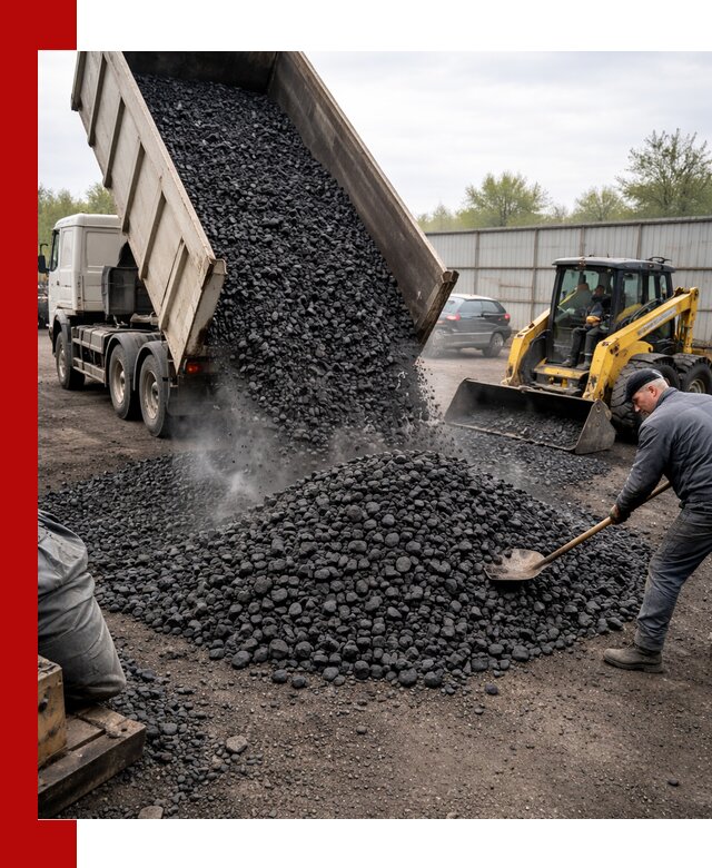 Доставка угля орех в Екатеринбурге оптом и в розницу