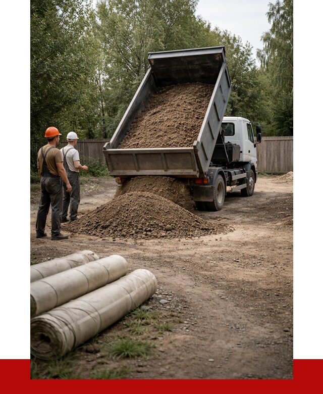 Доставка сыпучих материалов самосвалом в [cvi] от 4305 р. | ПРОНЕРУДКтр