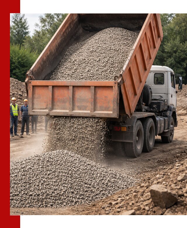 Доставка сыпучих материалов самосвалом в Екатеринбурге быстро и надежно