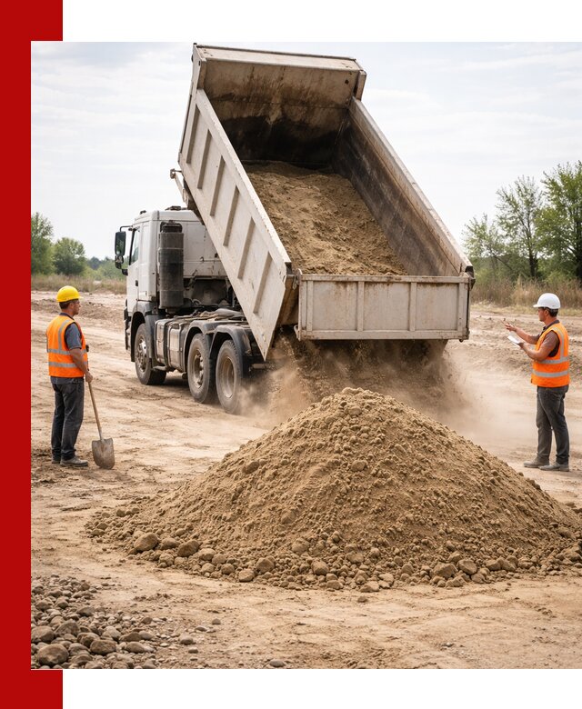 Доставка самосвалом 15 кубов в Екатеринбурге за город и по городу