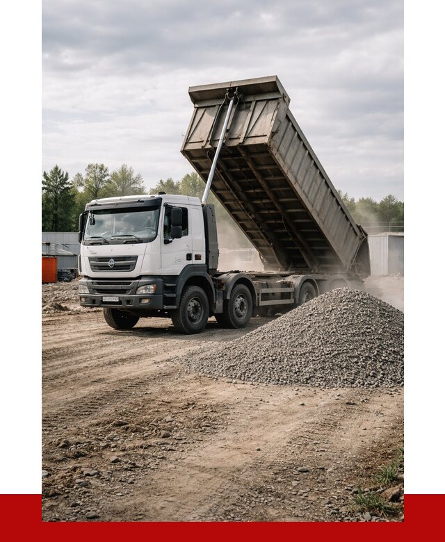 Доставка самосвалом 40 кубов в Екатеринбурге от 9224 р. | ПРОНЕРУДКтр