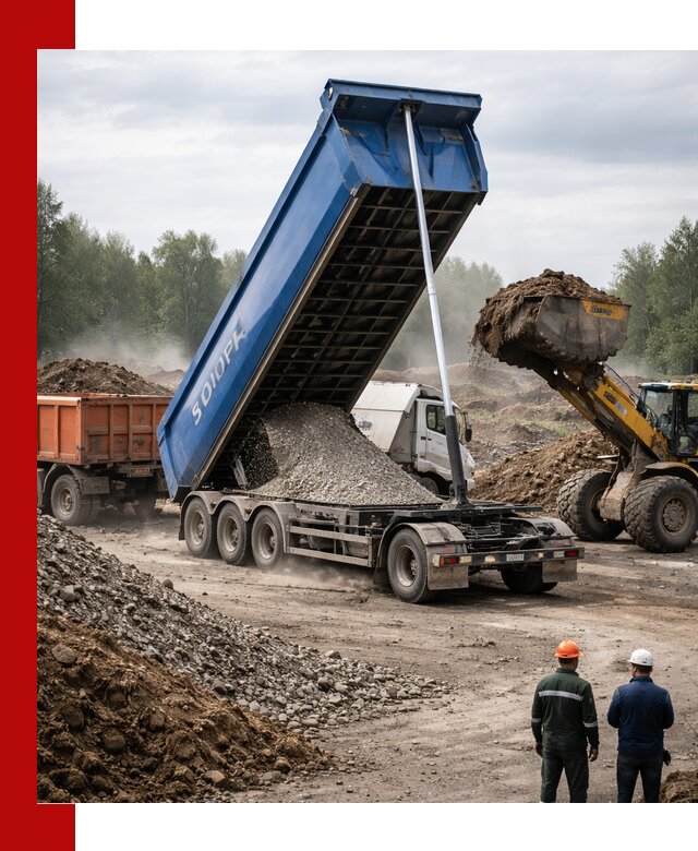 Аренда тонар 40 тонн в Екатеринбурге с доставкой материалов