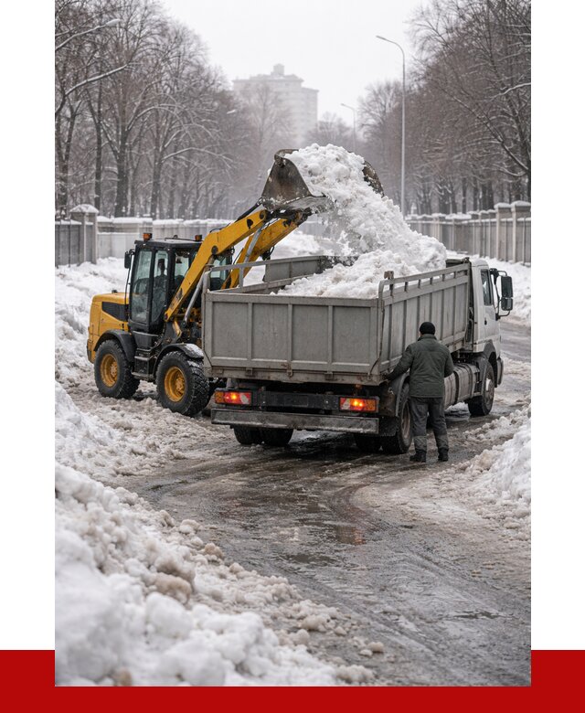 Вывоз снега с погрузкой в Екатеринбурге от 3587 р. ПРОНЕРУДКтр