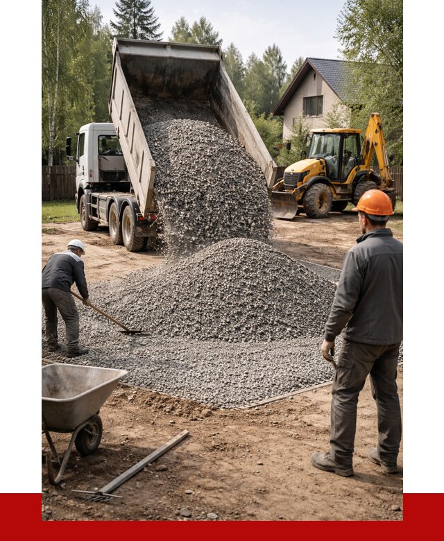 Отсыпка участка щебнем в Екатеринбурге от 6662 р. ПРОНЕРУДКтр