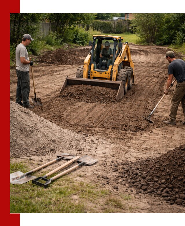 Планировка участка грунтом с вывозом и доставкой в Екатеринбурге