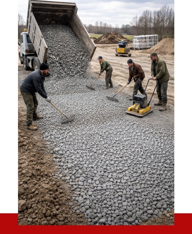 Устройство щебеночной подушки в Екатеринбурге от 4612 р. ПРОНЕРУДКтр